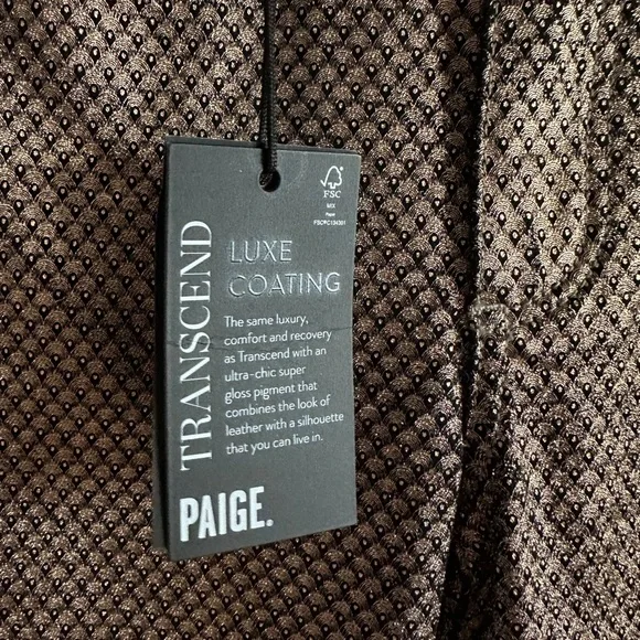 PAIGE DENIM Metallic Snake Gold Skinny Pant $128 SIZE 24 WOMEN'S 0 00 Alt Emo - Picture 4 of 6